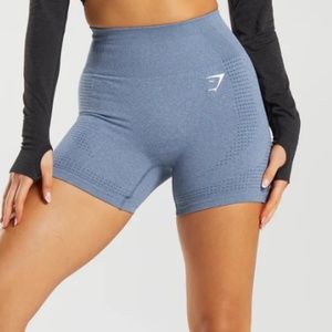 Gymshark Vital Seamless 2.0 Short Evening Blue Marl Size Small